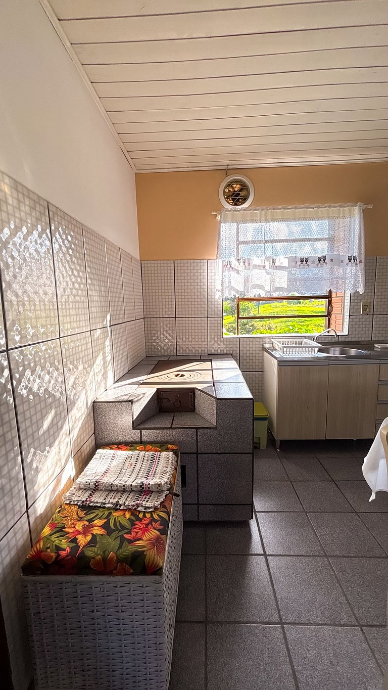 Chale com suíte para até 4 pessoas